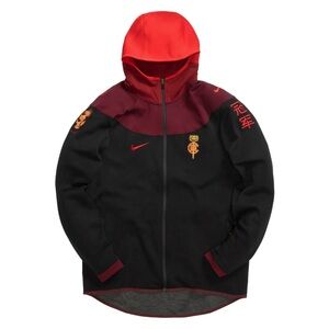 Nike x CLOT NRG GE Men's Black and Red Hoodie Jacket